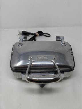 All-Clad Waffler 2 Square Belgian Waffle Maker Model 6061 Tested Working